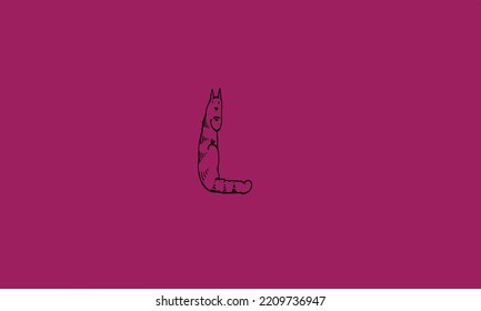 Alphabet letters Initials Monogram logo L. CAT.