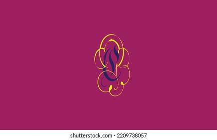 Alphabet Buchstaben Initials Monogram Logo C FLOWER.
