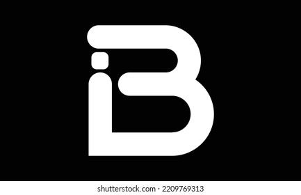 Alphabet letters Initials Monogram logo IB, BI, I and B Free Vector