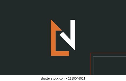 Alphabet letters Initials Monogram logo LN, NL, L and N