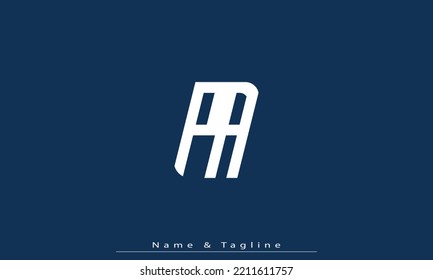Alphabet letters Initial Monogram Logo PA, AP