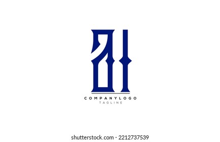 Letras alfabéticas Iniciales Logotipo del Monograma AT, AL INICIO, AT