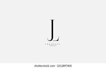 Alphabet letters Initials Monogram logo JL J L