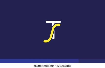 Alphabet letters Initials Monogram logo TS, ST, T and S