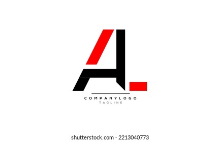Alphabet letters Initials Monogram logo AL, AL INITIAL, AL letter