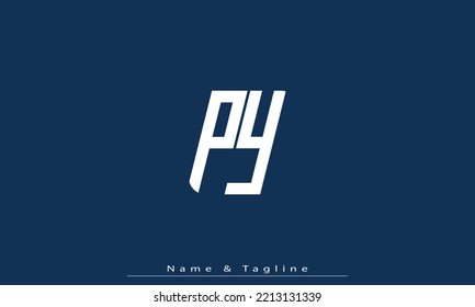 Alphabet letters Initials Monogram logo PY , YP