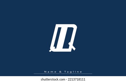 Letras alfabéticas Iniciales Monograma QQ