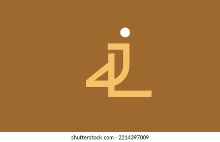Alphabet letters Initial Monogram Logo JL, LJ, J und L