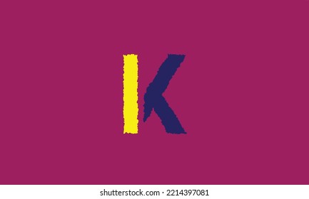 
Letras alfabéticas Iniciales Monograma I K .K I Y K.