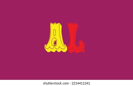 Alphabet letters Initial Monogram Logo A L.L A UND L