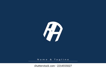 Alphabet letters Initials Monogram logo RA , AR