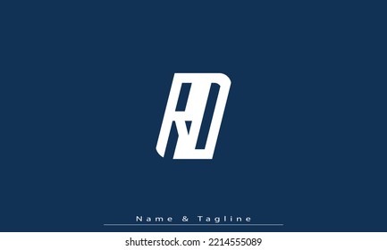 Alphabet letters Initials Monogram logo RD , DR