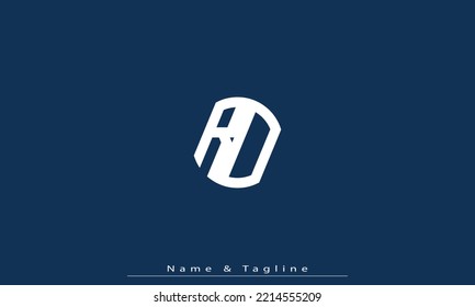 Alphabet letters Initials Monogram logo RD , DR