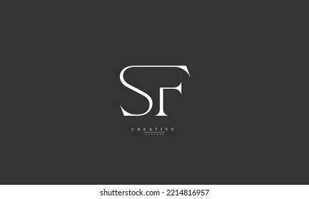 Alphabet letters Initials Monogram logo SF FS S F 