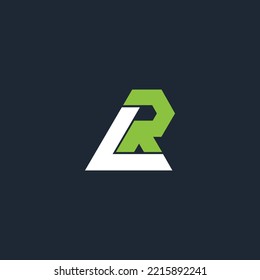 Alphabet letters Initial Monogram Logo RL LR