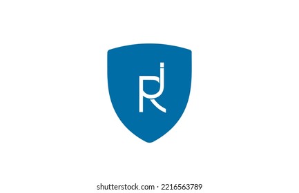 Alphabet letters Initials Monogram logo RJ, JR, R and J