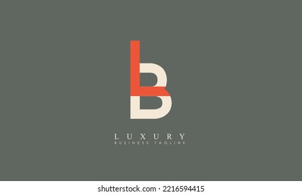 Alphabet letters Initials Monogram logo LB, BL, L and B