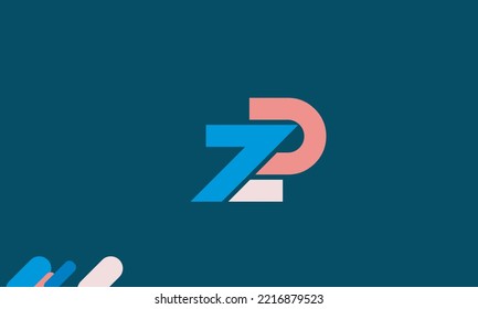 Alphabet letters Initial Monogram Logo ZD, DZ, Z und D