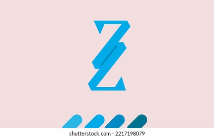 Alphabet letters Initials Monogram logo ZZ, ZZ, Z and Z