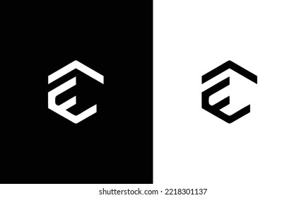 Alphabet letters Initials Monogram logo ET, TE, E and T