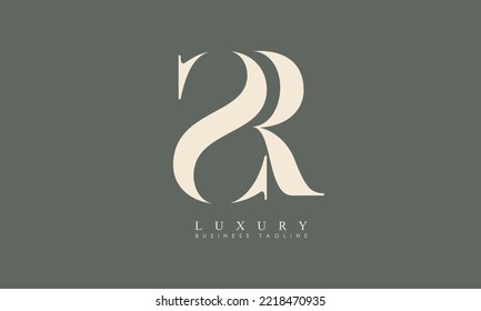Alphabet letters Initial Monogram Logo SR, RS, S und R