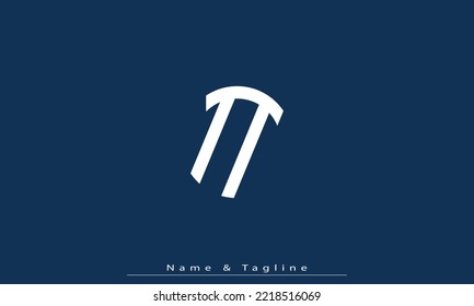 Alphabet letters Initials Monogram logo TT 