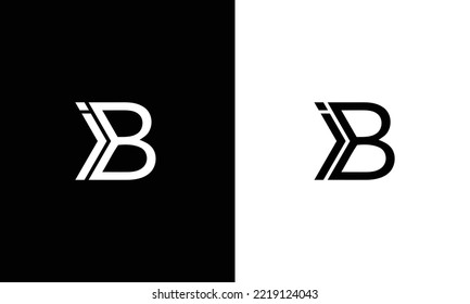 Alphabet letters Initials Monogram logo IB, IB INITIAL, IB letter