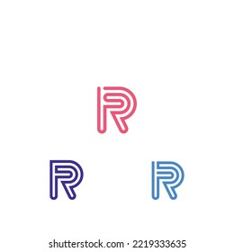 Alphabet letters Initials Monogram logo RR R
