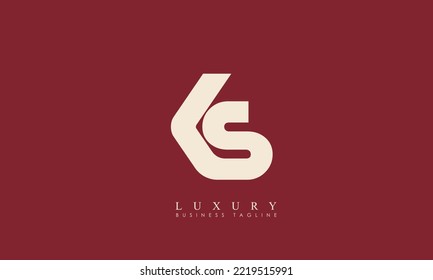 Alphabet letters Initials Monogram logo KS, SK, K and S