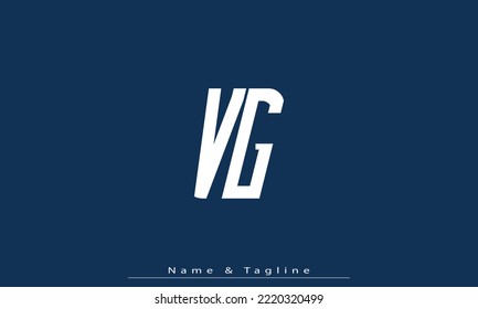 Alphabet letters Initials Monogram logo VG , GV