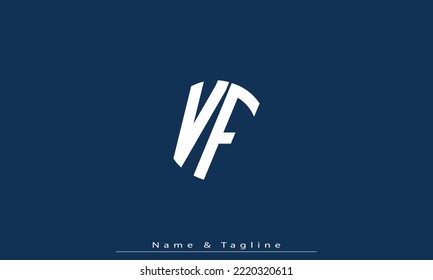 Alphabet letters Initial Monogram Logo VF, FV