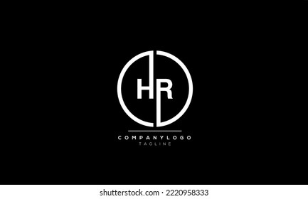 Alphabet letters Initial Monogram Logo HR,HR INITIAL,HR Brief