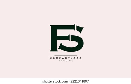 Alphabet letters Initials Monogram logo FS,FS  INITIAL,FS  letter