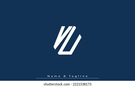 Alphabet letters Initials Monogram logo VU , UV