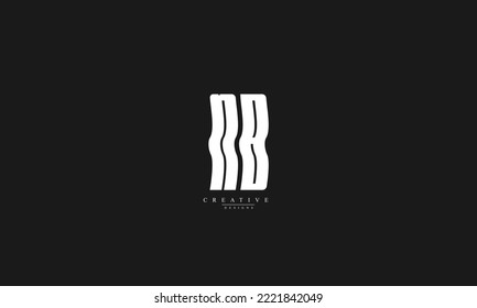Alphabet letters Initials Monogram logo NB BN N B