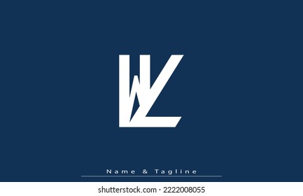 Alphabet letters Initials Monogram logo WL , LW