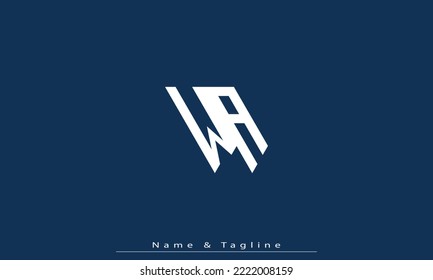 Alphabet letters Initials Monogram logo WA , AW