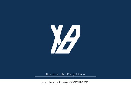 Letras alfabéticas Iniciales Logotipo Monograma XB , BX