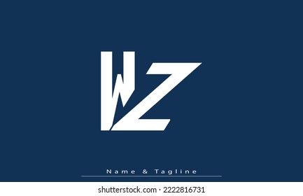 Alphabet letters Initials Monogram logo WZ , ZW