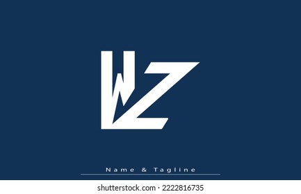 Alphabet letters Initials Monogram logo WZ , ZW