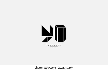 Alphabet letters Initials Monogram logo YD DY Y D