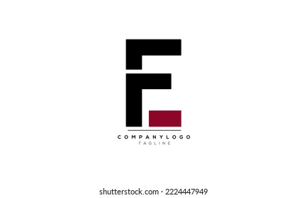 Alphabet letters Initial Monogram Logo FE, FE INITIAL, EF-Brief