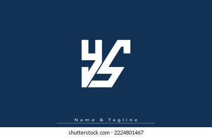 Alphabet letters Initials Monogram logo YS , SY