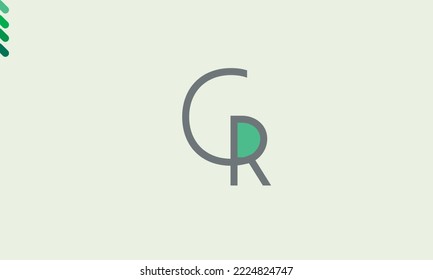 Alphabet letters Initials Monogram logo CR, RC, C and R