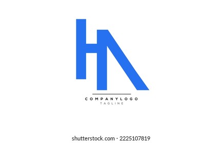 Alphabet letters Initials Monogram logo HA,HA  INITIAL,HA  letter