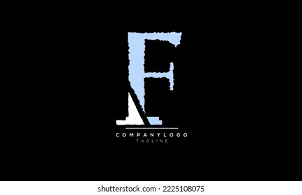Alphabet letters Initials Monogram logo F,F  INITIAL, F letter