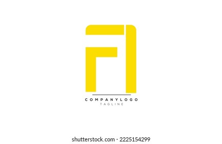 Letras alfabéticas Iniciales logotipo de monograma FA,FA INITIAL,FA carta