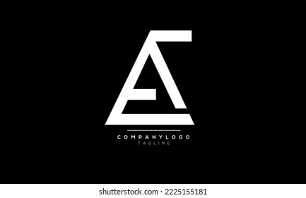 Alphabet letters Initial Monogram Logo EA, EA INITIAL, EA Letter