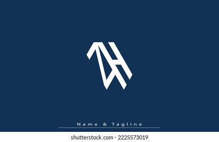 Letras alfabéticas Iniciales Monograma ZH , HZ