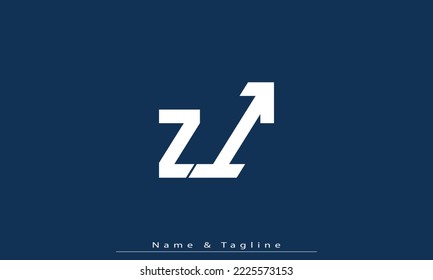 Alphabet letters Initials Monogram logo ZI , IZ